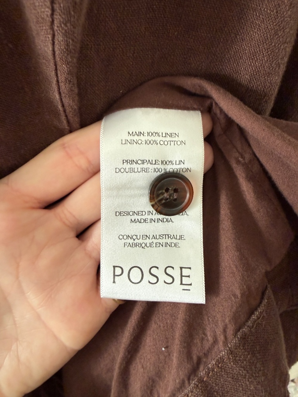 POSSE Emma Button Down Dress Size Small - Picture 7 of 8